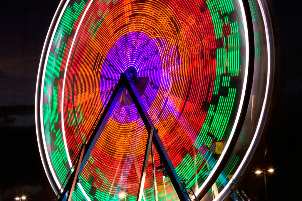 How I Photographed a Ferris Wheel at Night