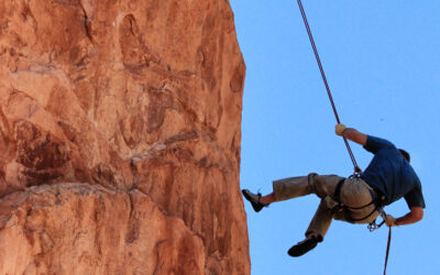 Photographing a Climber at the Garden of the Gods