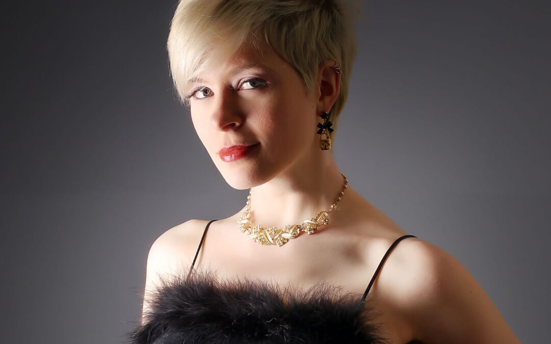 Low Key Glamour Portrait in the Studio