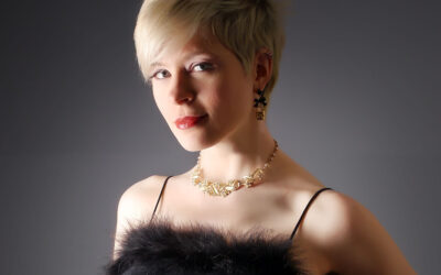 Low Key Glamour Portrait in the Studio